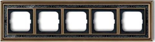 Рамка универсальная ABB Династия 5-м. античная латунь/черная роспись фото Рамка универсальная ABB Династия 5-м. античная латунь/черная роспись картинка